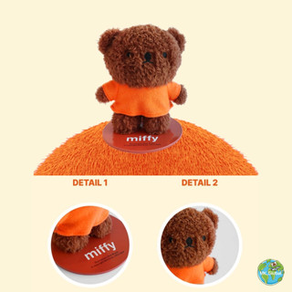 Nhân vật sang trọng từ tính Miffy & Boris - Trang trí tủ lạnh & bàn làm việc - Đồ chơi mềm nam châm thỏ Mini