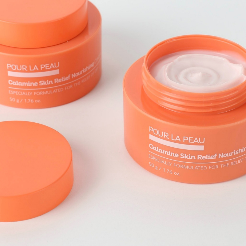 Pour LA PEAU Calamine Skin Relief Toner 150ml 1ea & Calamine Skin Relief Nourishing Cream 50ml 1ea