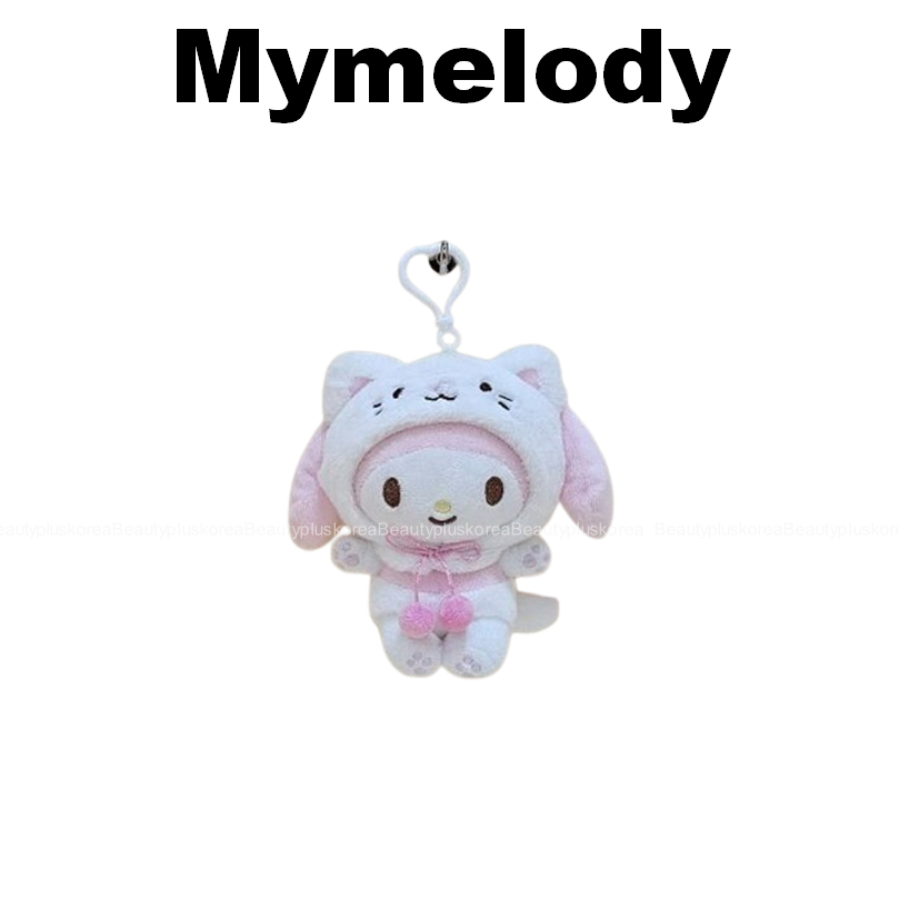 [Sanrio] Móc khóa quyến rũ túi mèo nhân vật Sanrio 13cm (Kitty / Mymelody / Kuromi / Cinnamoroll / Pompompurin / Pochacco)