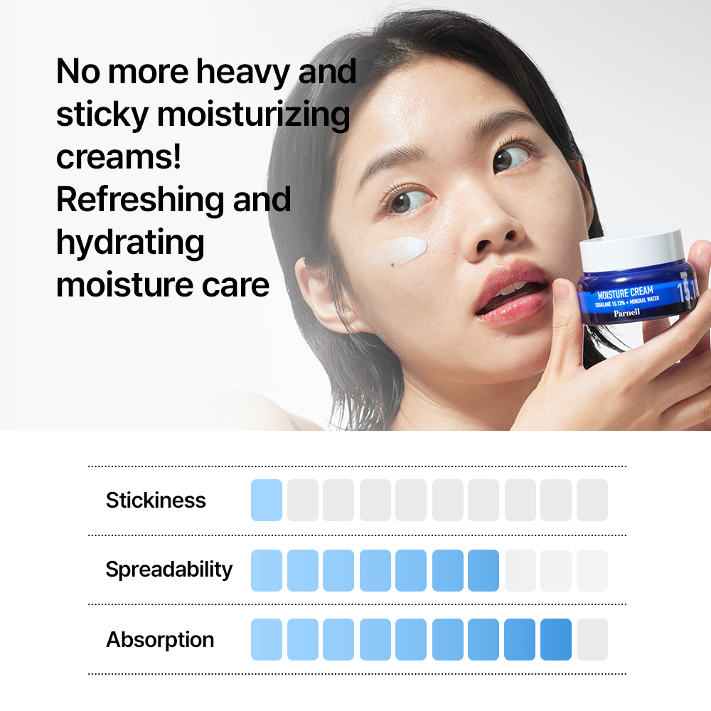 [PARNELL Official] Kem dưỡng ẩm nước khoáng Squalane 15.13 50ml, Chăm sóc da hàng ngày, Tăng cường dưỡng ẩm sâu, Axit Hyaluronic 13 loại, Cải thiện rào cản da