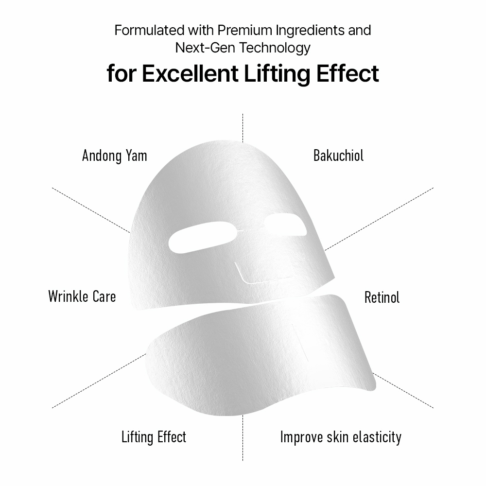 [Parnell Chính hãng] Mặt nạ kem chiết xuất củ mài Bakuchiol Retinol hỗ trợ chống lão hóa, làm sáng da, cải thiện độ đàn hồi của da Parnell Bakuchiol Retinol Wild Yam Firming Cream Coating Mask 1 cái/ 5 cái