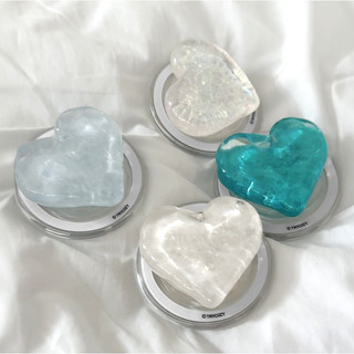 Kẹp từ tính Glow Heart cho điện thoại / màu trắng lấp lánh màu xanh