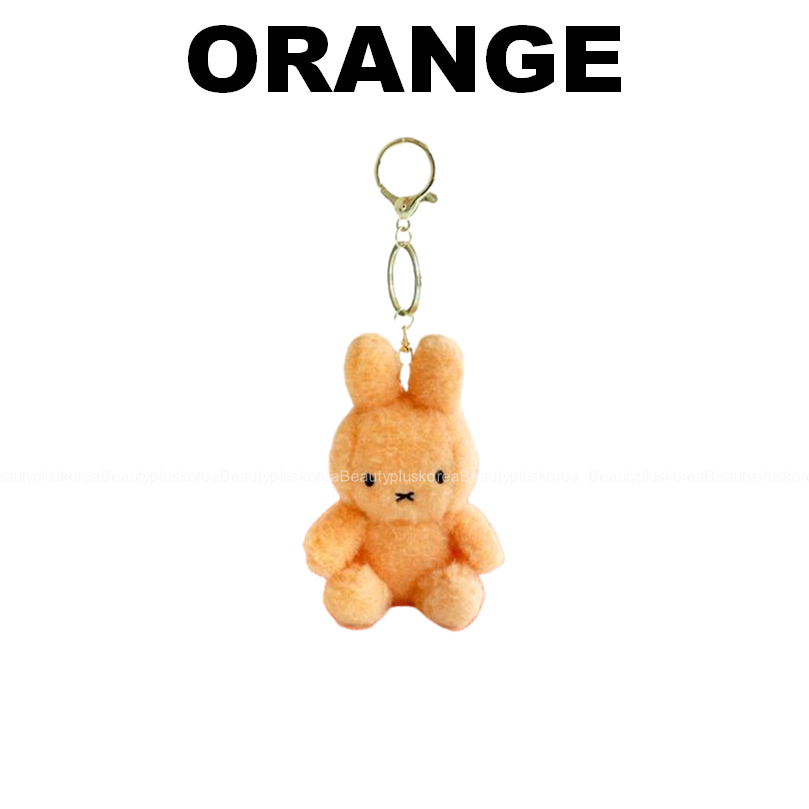 [Miffy] Móc khóa quyến rũ túi sang trọng ngồi (Nâu / Cam)