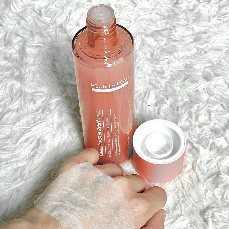 Pour LA PEAU Calamine Skin Relief Toner 150ml 1ea & Calamine Skin Relief Nourishing Cream 50ml 1ea