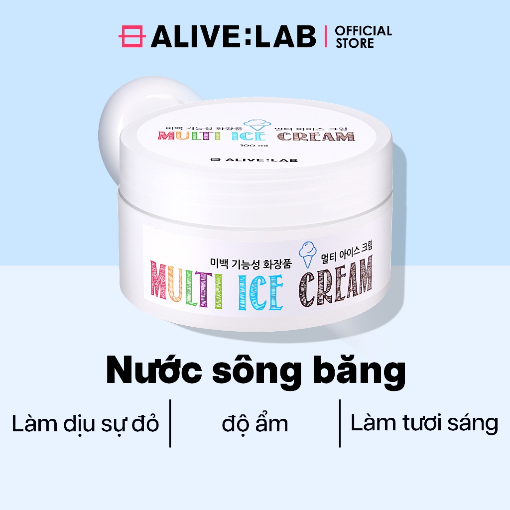 Kem Dưỡng Ẩm Alivelab Multi Ice B5 Cream 100Ml – Dưỡng Ẩm Sâu - Hình Ảnh Thực Tế