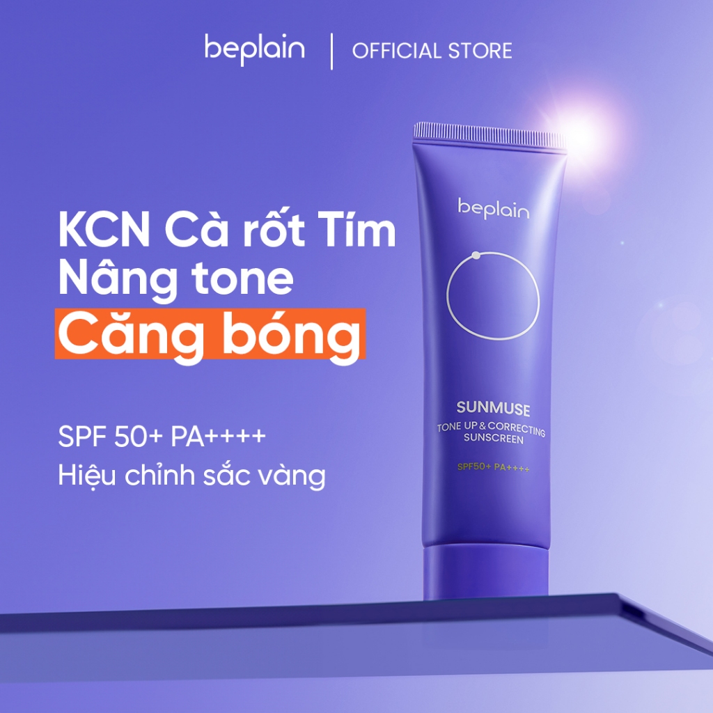 Ảnh [Combo độc quyền 50ml X2] Kem chống nắng BEPLAIN Sunmuse lai Vật Lý & Hoá Học Nâng Tone & Hiệu chỉnh da Matte Mịn lì SPF 50+ PA++++ 50mL + 50ml 4