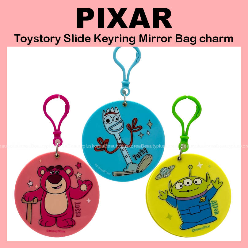 [PIXAR] Túi gương móc khóa trượt Toytory charm 7,5cm (Lotso / Forky / Alien) 1045088