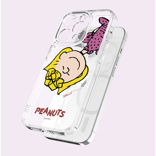 Peanuts Snoopy - Vỏ bảo vệ ống kính máy ảnh trong suốt từ tính tương thích cho iphone 16 16e 15 14 13 12 pro max plus mini s25 s24 s23 ultra fe lucy