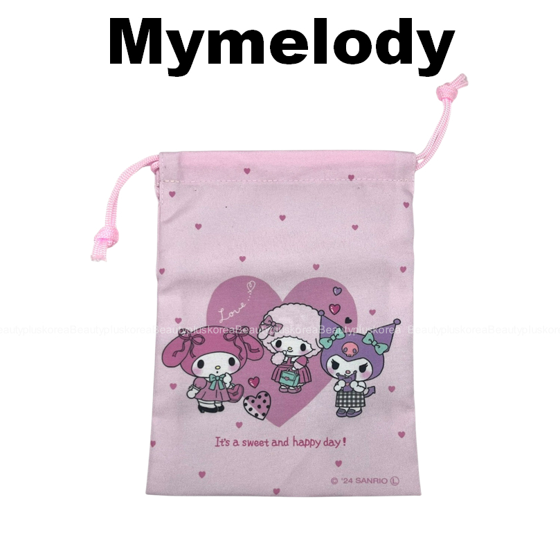 [Sanrio] Túi dây rút Mini nhân vật Sanrio (Nhân vật / Cinnamoroll / Mymelody)