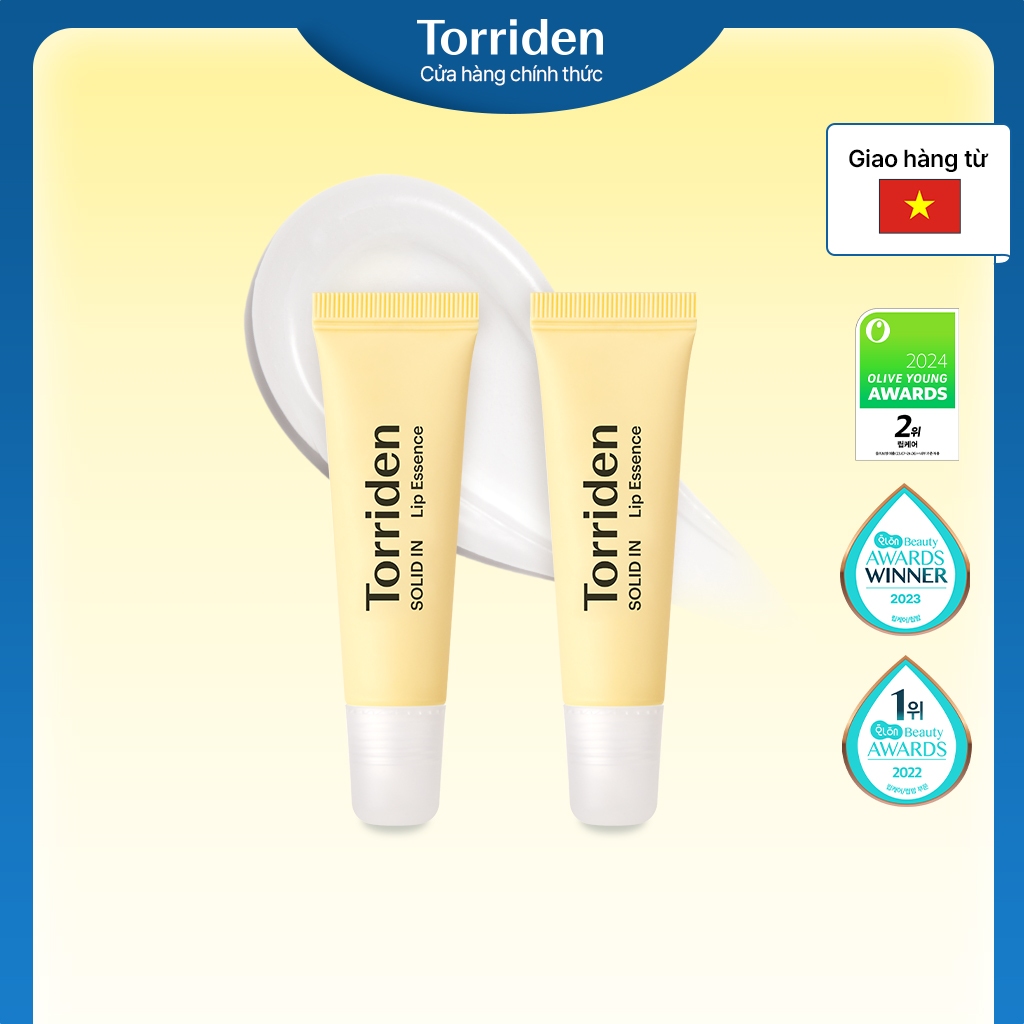 [Torriden Chính hãng] Set dưỡng chất chăm sóc môi SOLID IN chứa Ceramide, 11ml + 11ml, Lip Essence