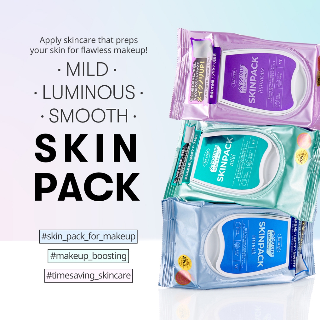 [VT] Skin Pack Miếng Toner Pad GÓI DA Làm Mát (Nhẹ nhàng, Phát sáng, Mịn màng) [Cửa hàng chính hãng]