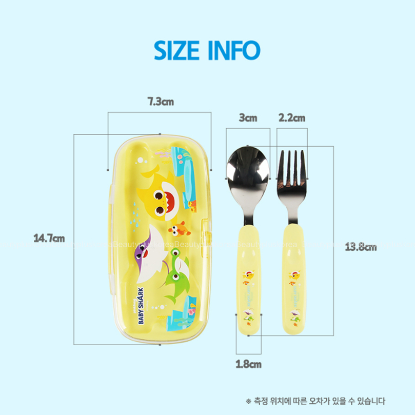 [Hồng] Bộ thìa & nĩa cho bé bằng thép không gỉ 304