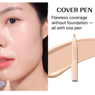[The Saem] Cover Perfection Pen Concealer 4ml (6 màu) - Kem che khuyết điểm hỗ trợ che mụn, quầng thâm và giúp da sáng đều màu