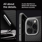 Ốp Lưng iPhone 16 Pro Max 16 Pro 15 Pro Max 15 Pro Enzo Aramid Spigen - Hoạ Tiết Vân Carbon Cao Cấp — ảnh 5
