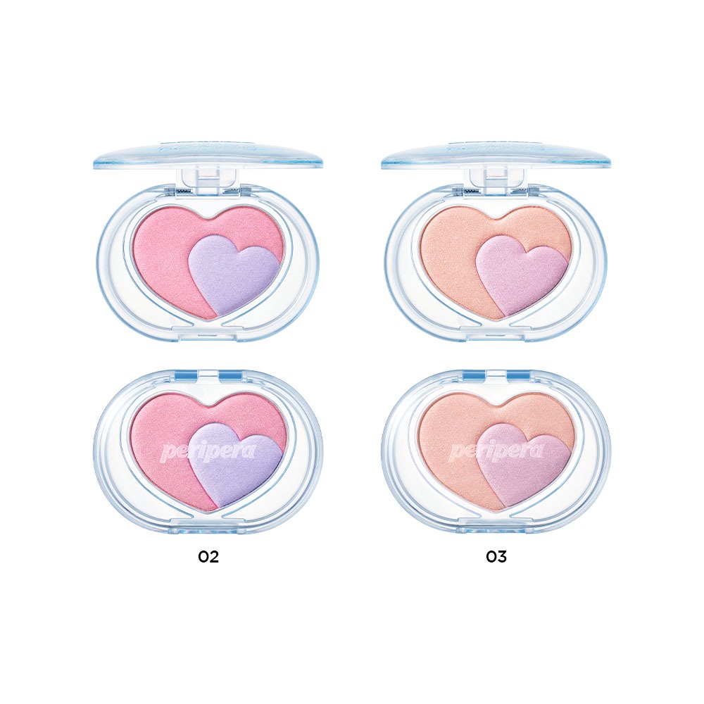 [PERIPERA] Blend Cực Chuẩn Sáng Rạng RỡHeart Pocket Beam 3.3g 2 Màu