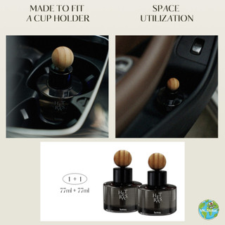 [hetras.] Máy khuếch tán ô tô cao cấp 77ml x2 – Tinh dầu thơm lâu, khử mùi ô tô hiệu quả