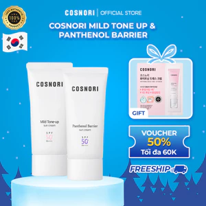 Kem chống nắng Cosnori Mild Tone Up & Panthenol Barrier có nâng tone nhẹ SPF50+ PA++++ 50ml