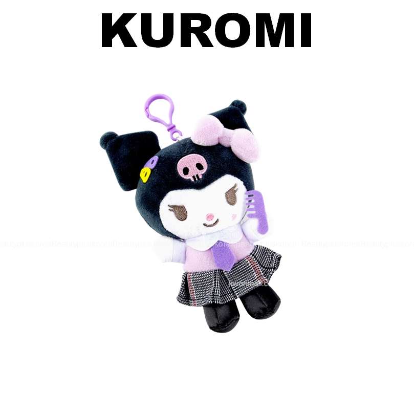 [Sanrio] Trang phục trường học Túi búp bê quyến rũ Móc khóa 13cm (Kuromi / Mymelody)