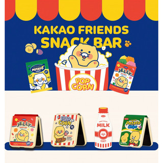 Kakao Friends - Vỏ bọc bản lề trong suốt chủ đề ăn nhẹ từ tính cho galaxy z flip 6 choonsik cứng