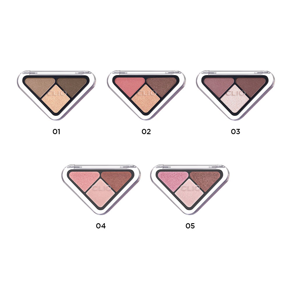 [CLIO] Bảng Mắt 3 Màu Dễ Dùng Nhỏ Gọn Lâu Trôi Essential Shadow Tap (5 Màu)
