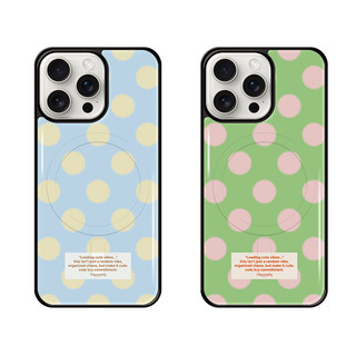 Ốp lưng từ tính epoxy họa tiết chấm bi tương thích cho iphone galaxy