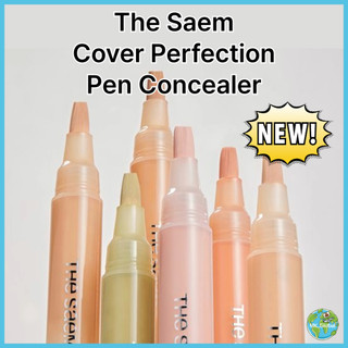 [The Saem] Cover Perfection Pen Concealer 4ml (6 màu) - Kem che khuyết điểm hỗ trợ che mụn, quầng thâm và giúp da sáng đều màu