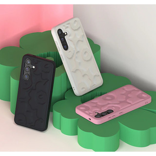 Samsung X Marimekko - vỏ embo cho galaxy s24 / s24 plus hoa hồng đen chính thức