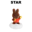 Búp bê móc khóa quyến rũ Dream Bag 13cm (Miffy / Brown / Star)