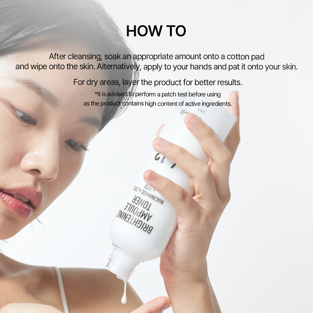 [Parnell Chính hãng] Toner gạo Niacinamide 4.12% dưỡng trắng da, hỗ trợ mờ thâm mụn, dưỡng sáng da Parnell Niacinamide 4.12 Rice Serum Toner 200ml