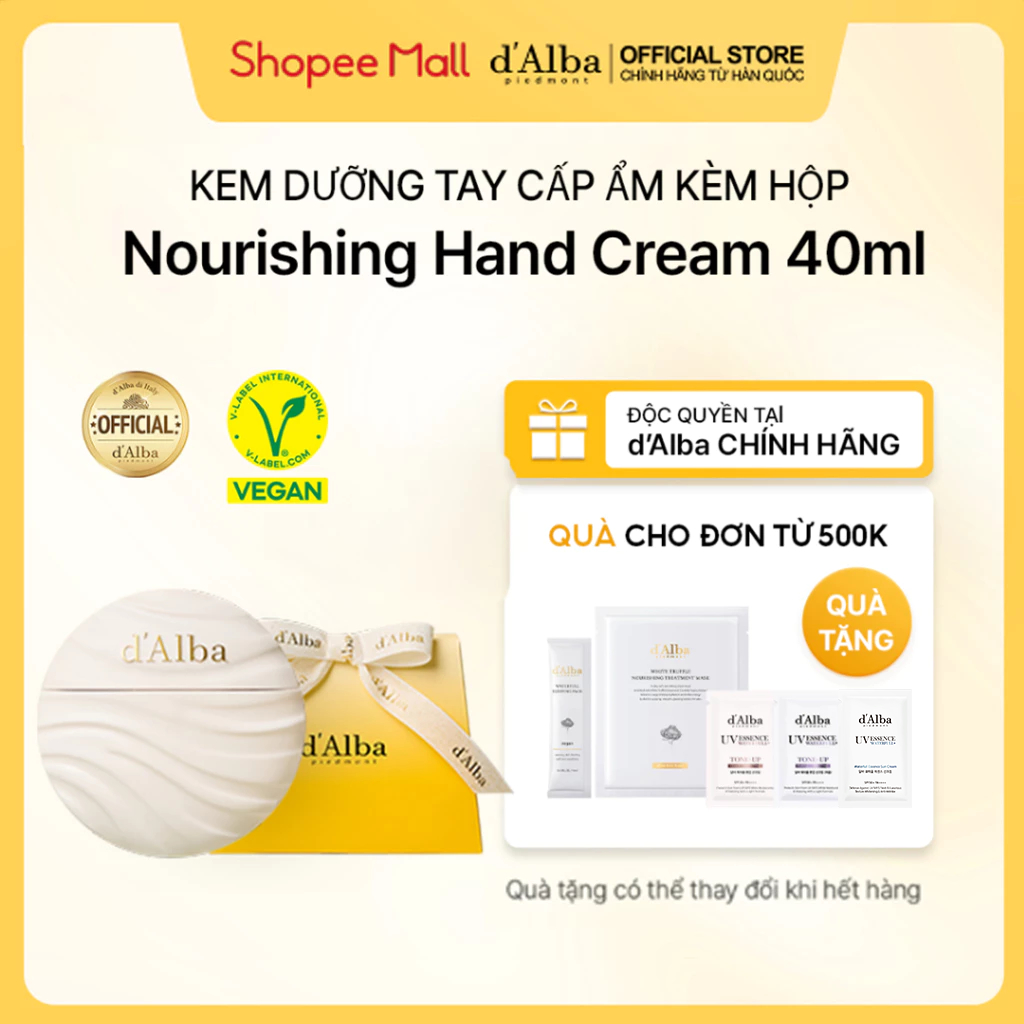 [d'Alba Official] Kem dưỡng tay kèm hộp quà tặng logo d'Alba 40ml ...