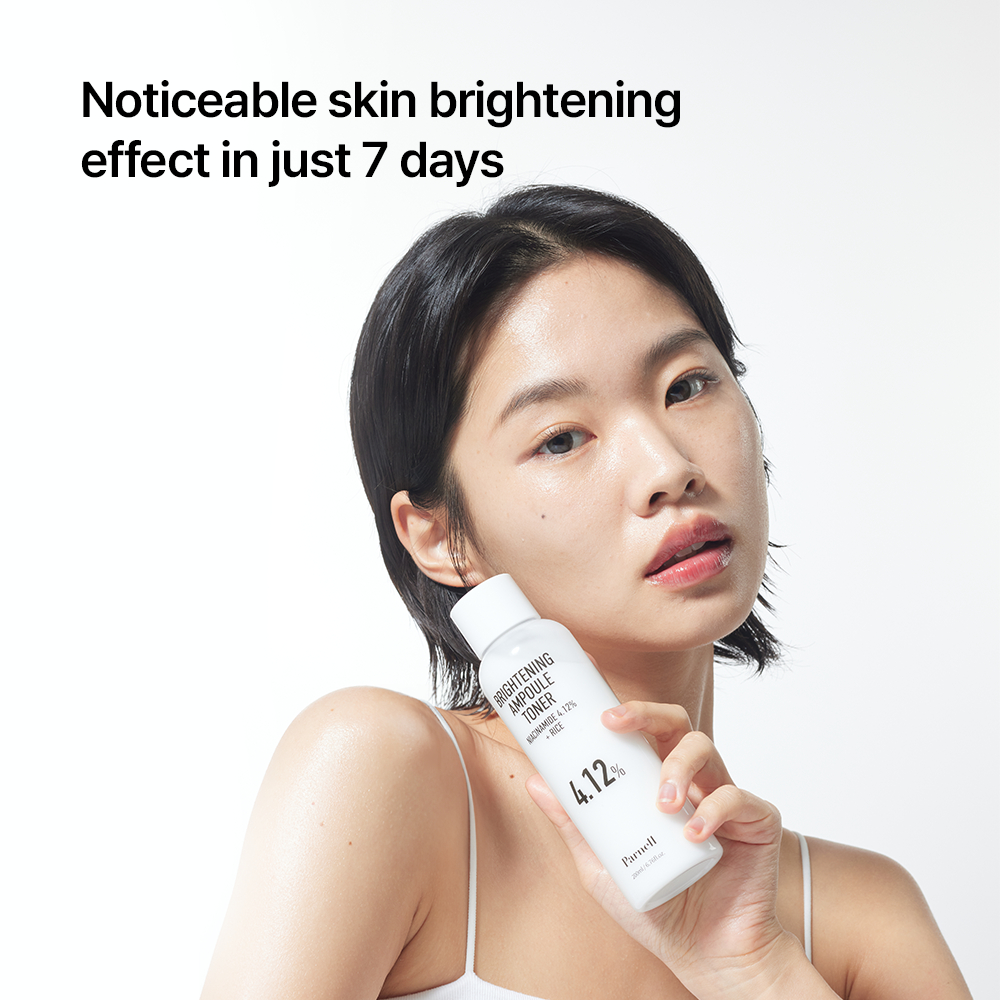 [Parnell Chính hãng] Toner gạo Niacinamide 4.12% dưỡng trắng da, hỗ trợ mờ thâm mụn, dưỡng sáng da Parnell Niacinamide 4.12 Rice Serum Toner 200ml