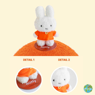Nhân vật sang trọng từ tính Miffy & Boris - Trang trí tủ lạnh & bàn làm việc - Đồ chơi mềm nam châm thỏ Mini