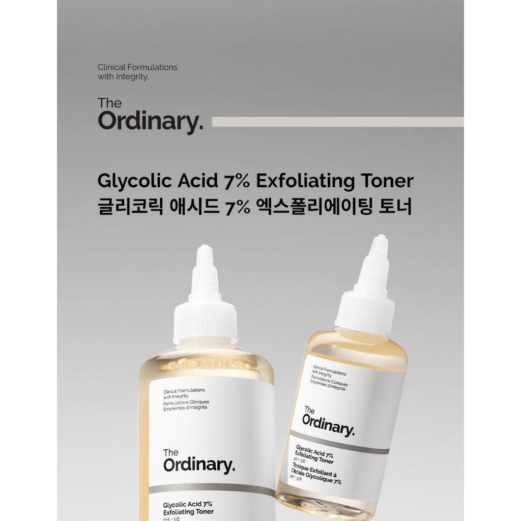 THE ORDINARY Mực tẩy tế bào chết 7% Glycolic Acid thông thường 240mL