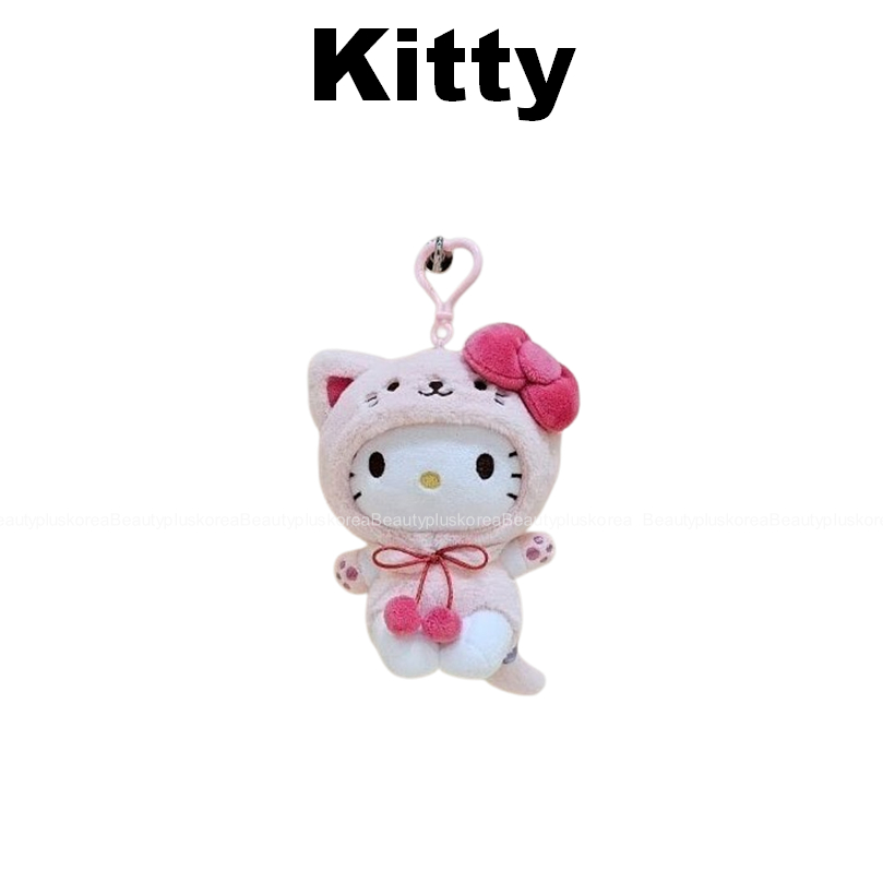 [Sanrio] Móc khóa quyến rũ túi mèo nhân vật Sanrio 13cm (Kitty / Mymelody / Kuromi / Cinnamoroll / Pompompurin / Pochacco)