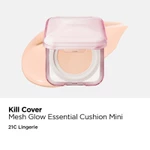 [CLIO - MINI VER MỚI] Kill Cover Mesh Glow Essential Cushion (15gX2) | Độ ẩm mịn màng, chăm sóc da thật, nhẹ, dưỡng ẩm công thức chăm sóc da — ảnh 6