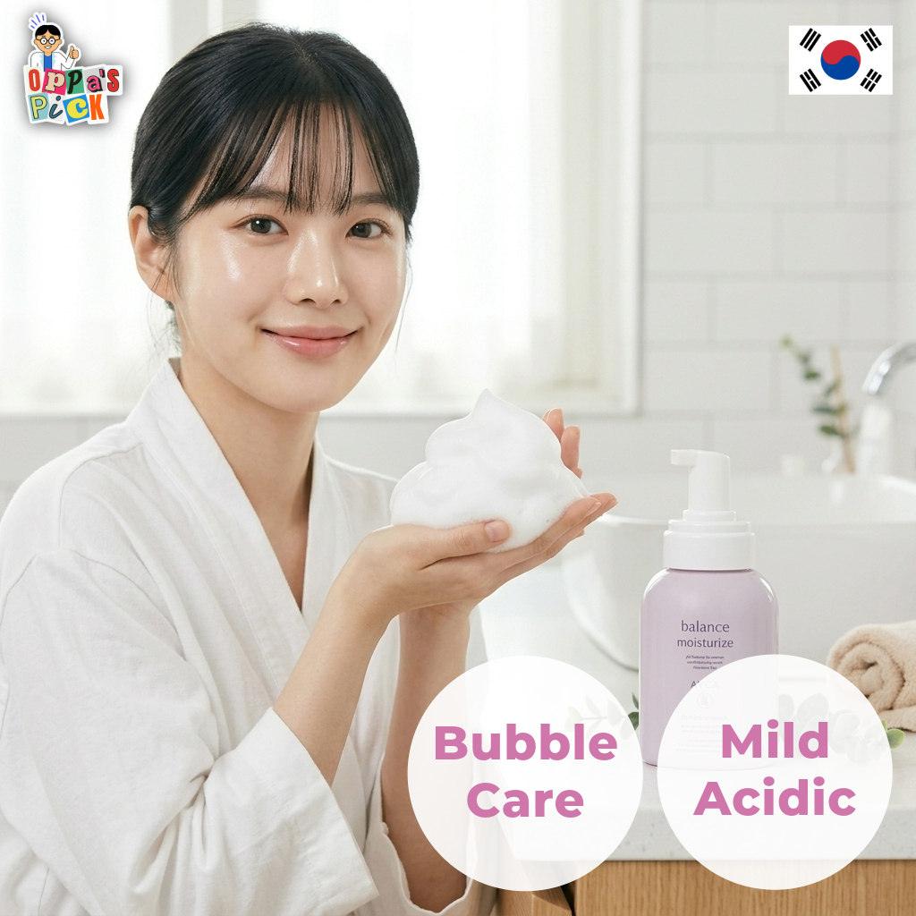 [AVCA] Gel Rửa Mặt Pure & Bubble Pump (300ml) | Làm Sạch Dịu Nhẹ, Cân Bằng pH, Cho Da Nhạy Cảm