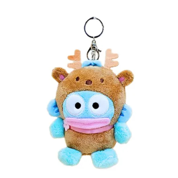[SANRIO] Túi sang trọng Charm 13cm Phiên bản trang phục tuần lộc Pompompurin / Pochacco / Chococat / Hangyodon