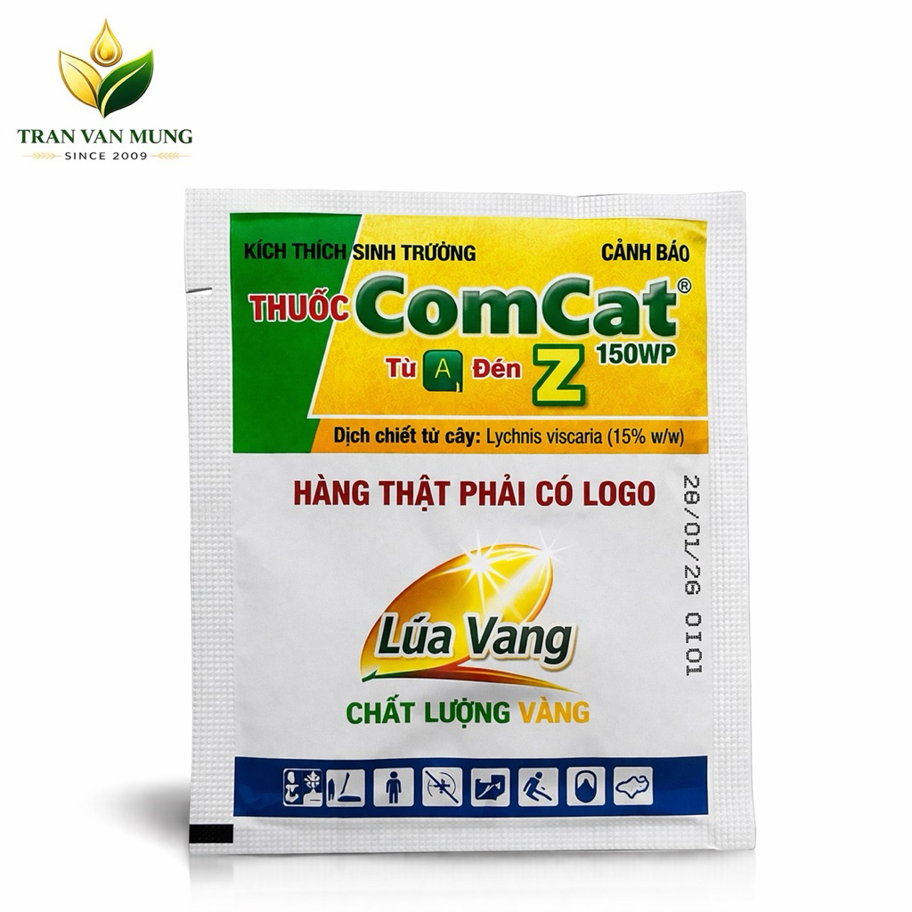 (CHÍNH HÃNG) COMCAT AZ LÚA VÀNG gói lớn 7,55Gr, Kích thích sinh trưởng ...
