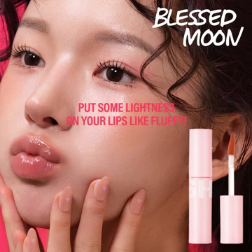 Son Tint BLESSED MOON Fluffy Lip Tint Son Kem Lì Dưỡng Ẩm Lâu Trôi Chống Nước Velvet