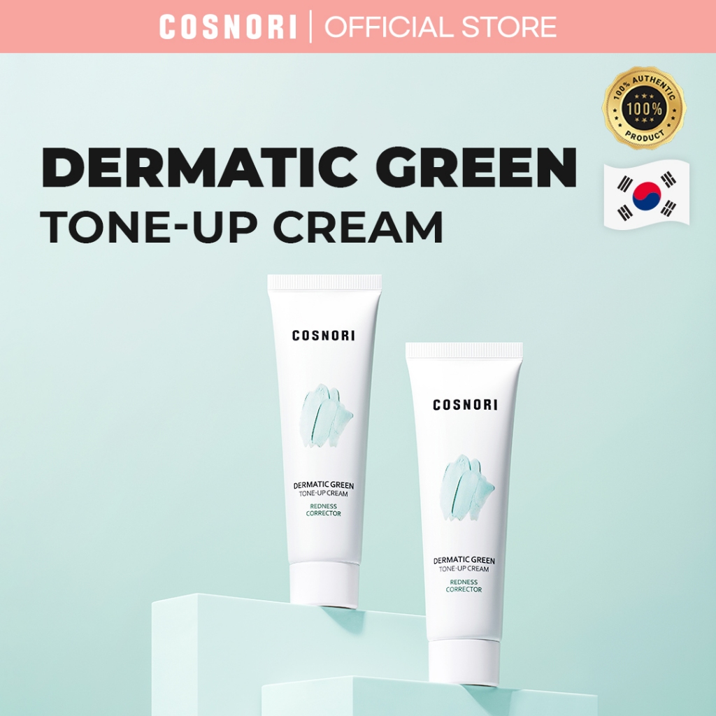 [COSNORI] Kem dưỡng tông màu xanh lá cây Dermatic 50ml