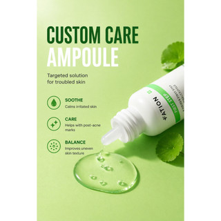 FATION Nosca9 Bước đầu tiên Ampoule 30ml Chăm sóc mụn trứng cá Sửa chữa Serum Làm dịu da Dưỡng ẩm Tinh chất làm dịu da