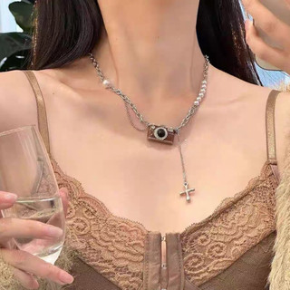 Dây chuyền hợp kim hình máy ảnh cá tính vintage retro cổ điển