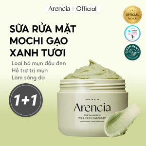 Sữa rửa mặt Mochi gạo xanh tươi 120g (1+1)