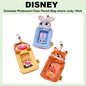 Zootopia Photocard Túi đựng trong suốt quyến rũ Judy / Nick móc khóa