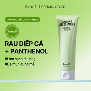 Gel rửa mặt rau diếp cá Panthenol dịu nhẹ sạch sâu, hỗ trợ giảm thâm mụn, làm mềm da Parnell Panthenol Heartleaf Calming Gel Cleanser 180ml