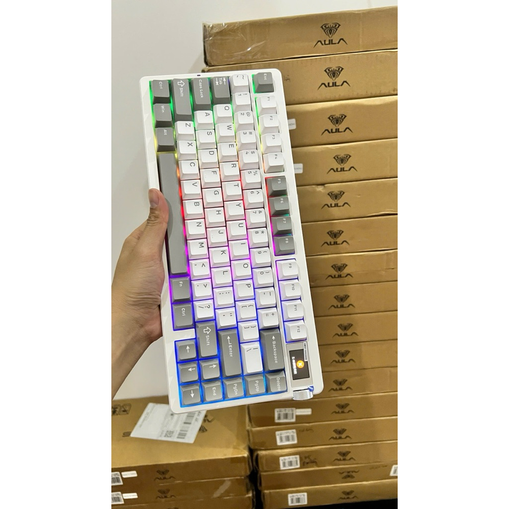 [Hoả Tốc]Bàn phím cơ AULA Nova75 3 Mode Bluetooth 2.4G Có dây | RGB Viền | Màn hình mini | Hot swap | BigBuy360 - bigbuy360.vn