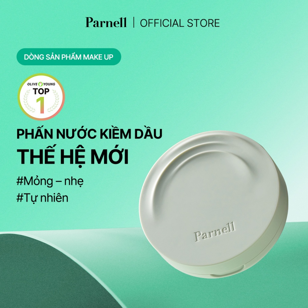 [Parnell Chính hãng] Phấn nước kiềm dầu thế hệ mới, che phủ tự nhiên, lớp nền mịn lì, lâu trôi Parnell Serum Cicamanu in Matte Cushion SPF50 PA + +, 15g