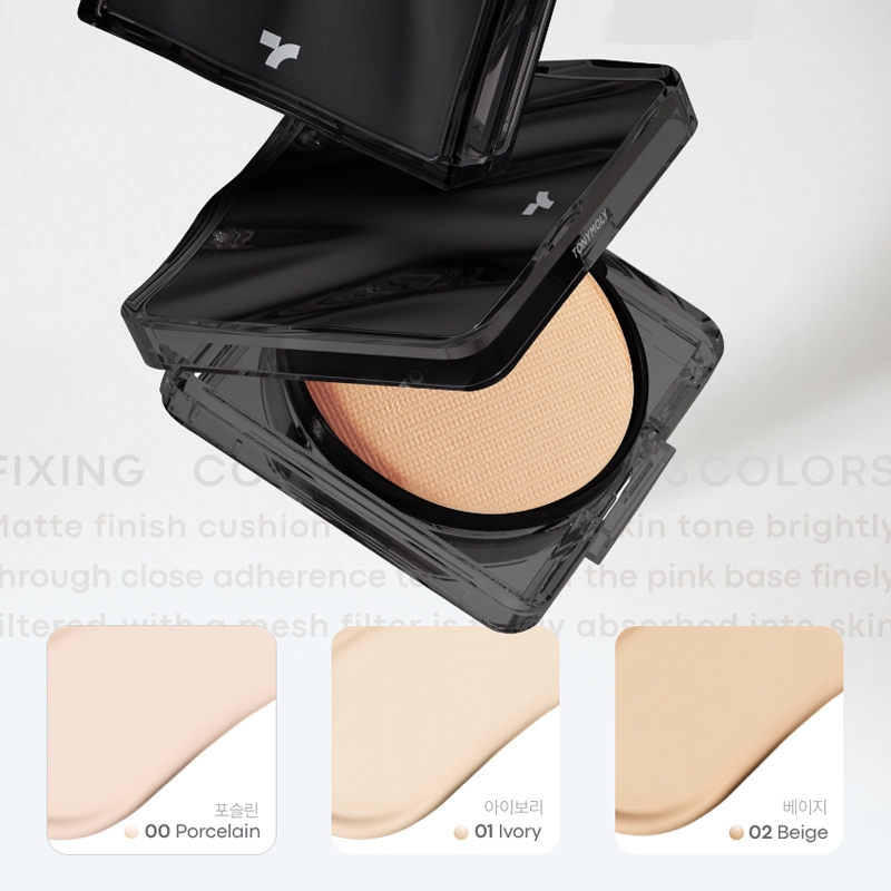 TONYMOLY Phấn nước Skin Tone Fixing Cover Cushion 13g SPF40 PA++ (Có Refills) Bền Màu, Bán Lì