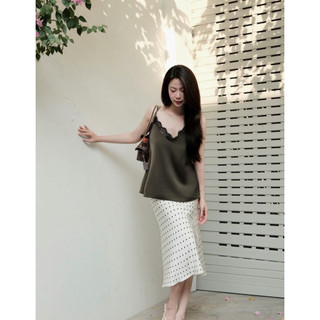 𝙈𝙊𝘾 𝙏𝙊𝙋 - Áo 2 Dây Phối Ren