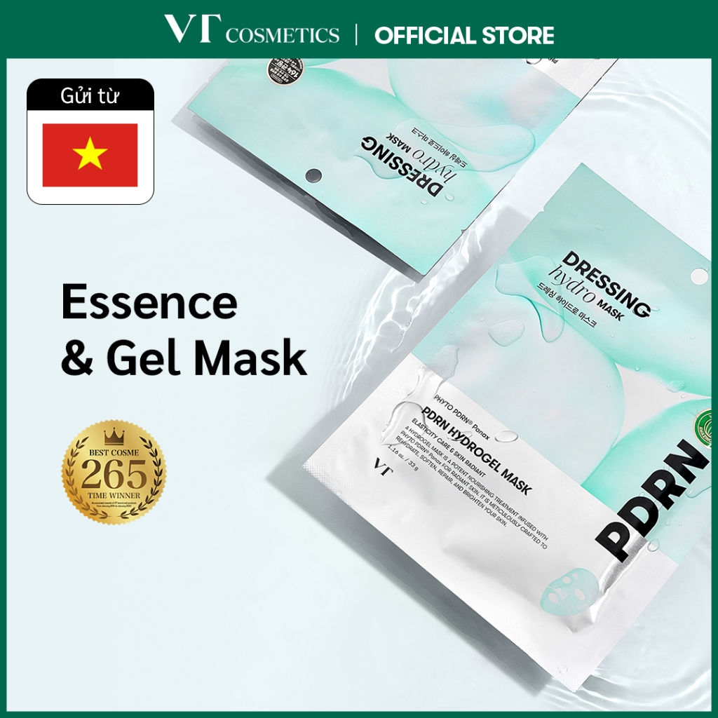 [Vt] Mặt nạ Hydrogel PDRN 1 chiếc PDRN gốc thực vật, cải thiện nếp nhăn, chăm sóc làm sáng da [Flagship chính thức]